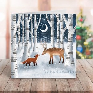 Meet Me At Midnight Christmas Greeting Card