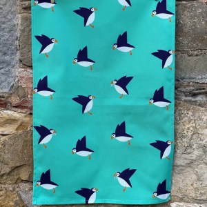 Puffins Tea Towel