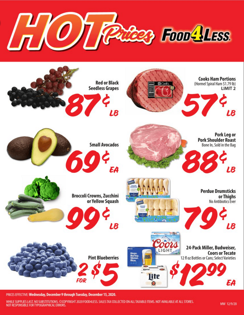 Food 4 less weekly ad dec 09