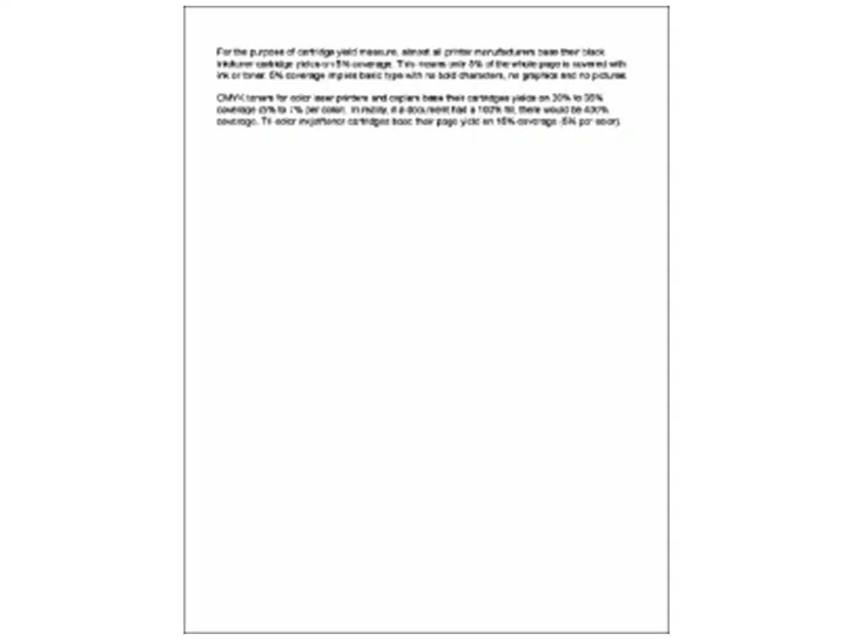 sample 5% coverage page