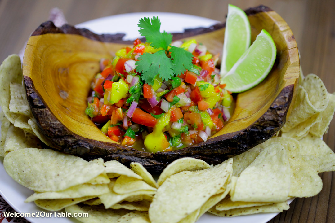Fresh Mango Salsa from Welcome2OurTable.com