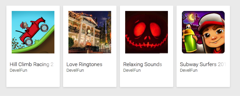 Figure 2 - Developer apps before
