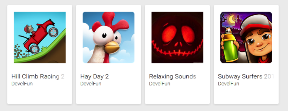 Figure 3 - Developer apps after