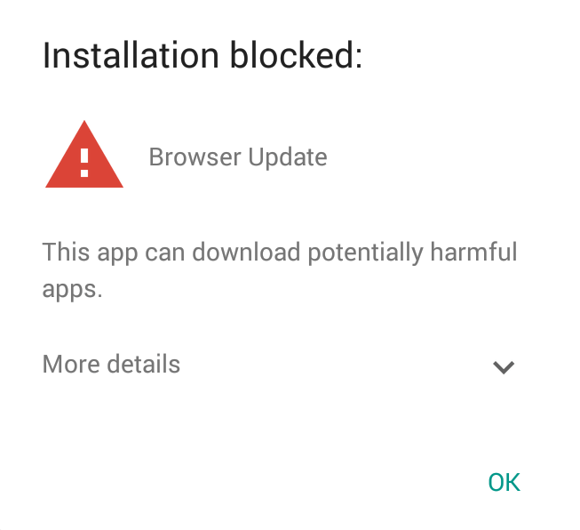 Figure 6 - Google apps verification system