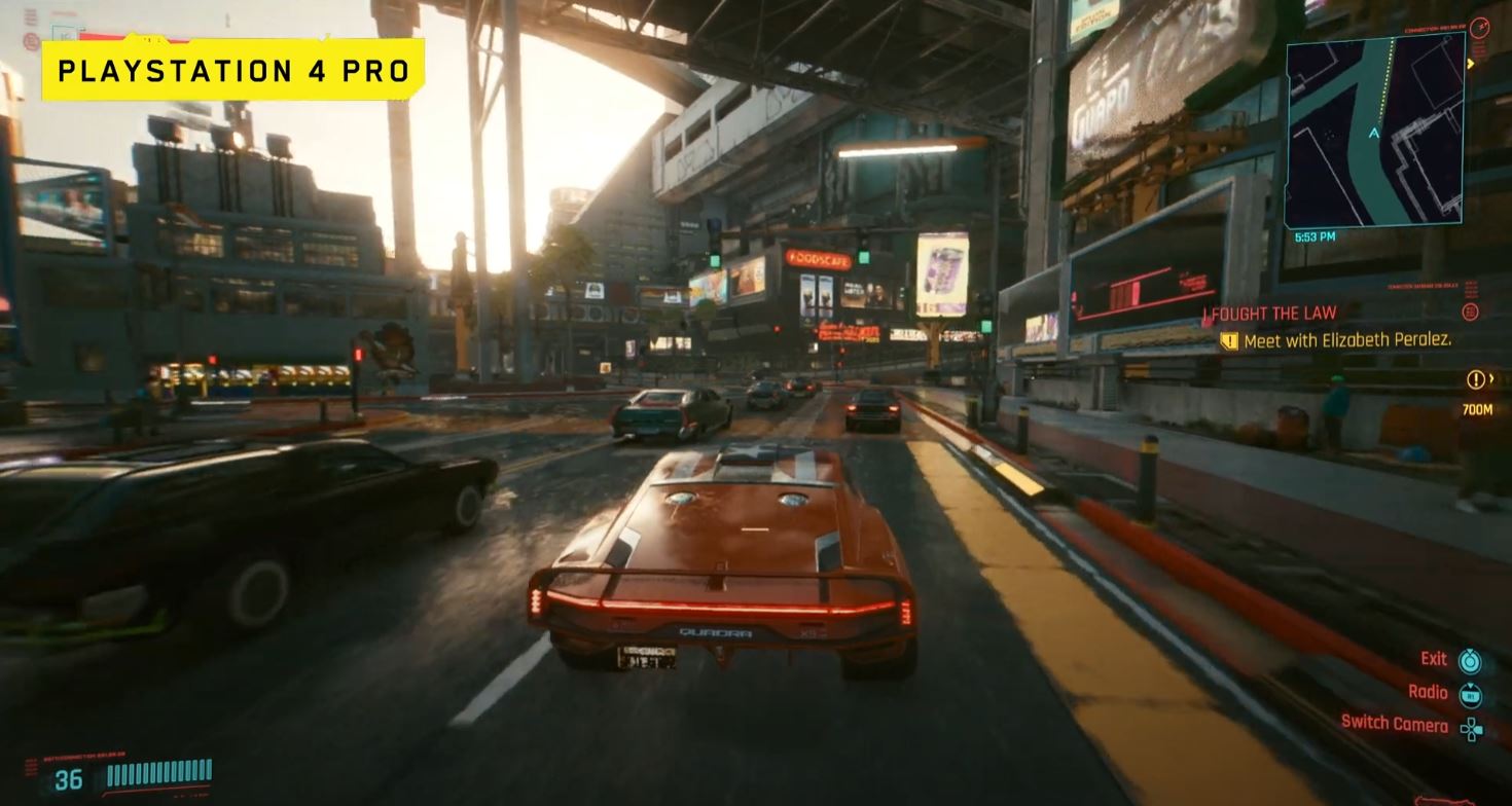 Here S New Cyberpunk 2077 Gameplay Footage Running On Ps5 And Ps4 Pro Until now weve only surmised that the title could be run in this resolution on Xbox One X and the PC.