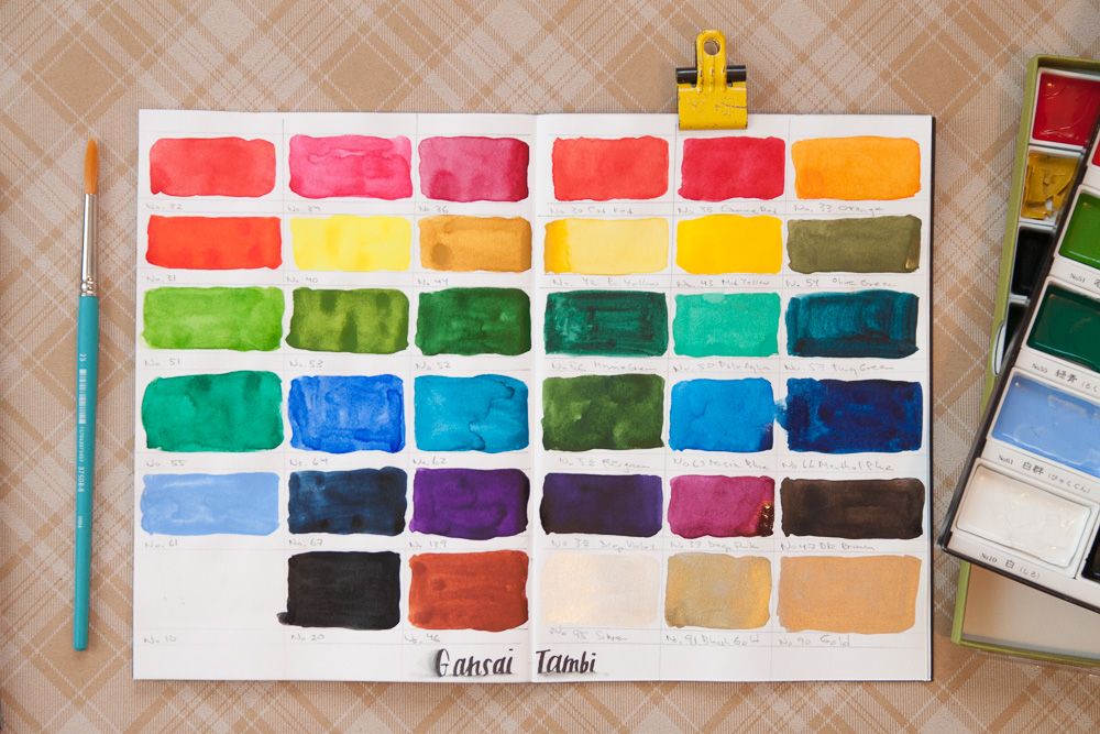 Kuretake Gansai Tambi Aquarellfarbe – Große Nachfüllpfanne In Bläulichem Gold, Für Künstler & Hobby-Maler
