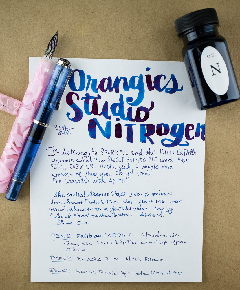 Ink Review: Organics Studio Nitrogen Royal Blue – The Well