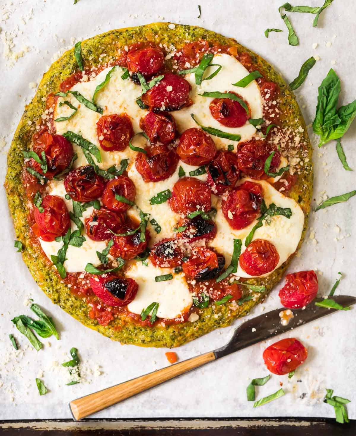 pic Broccoli Pizza Crust Dairy Free broccoli pizza crust