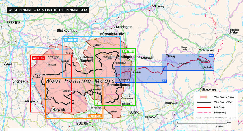 West Pennine Way A Walk Around The West Pennine Moors Overview 