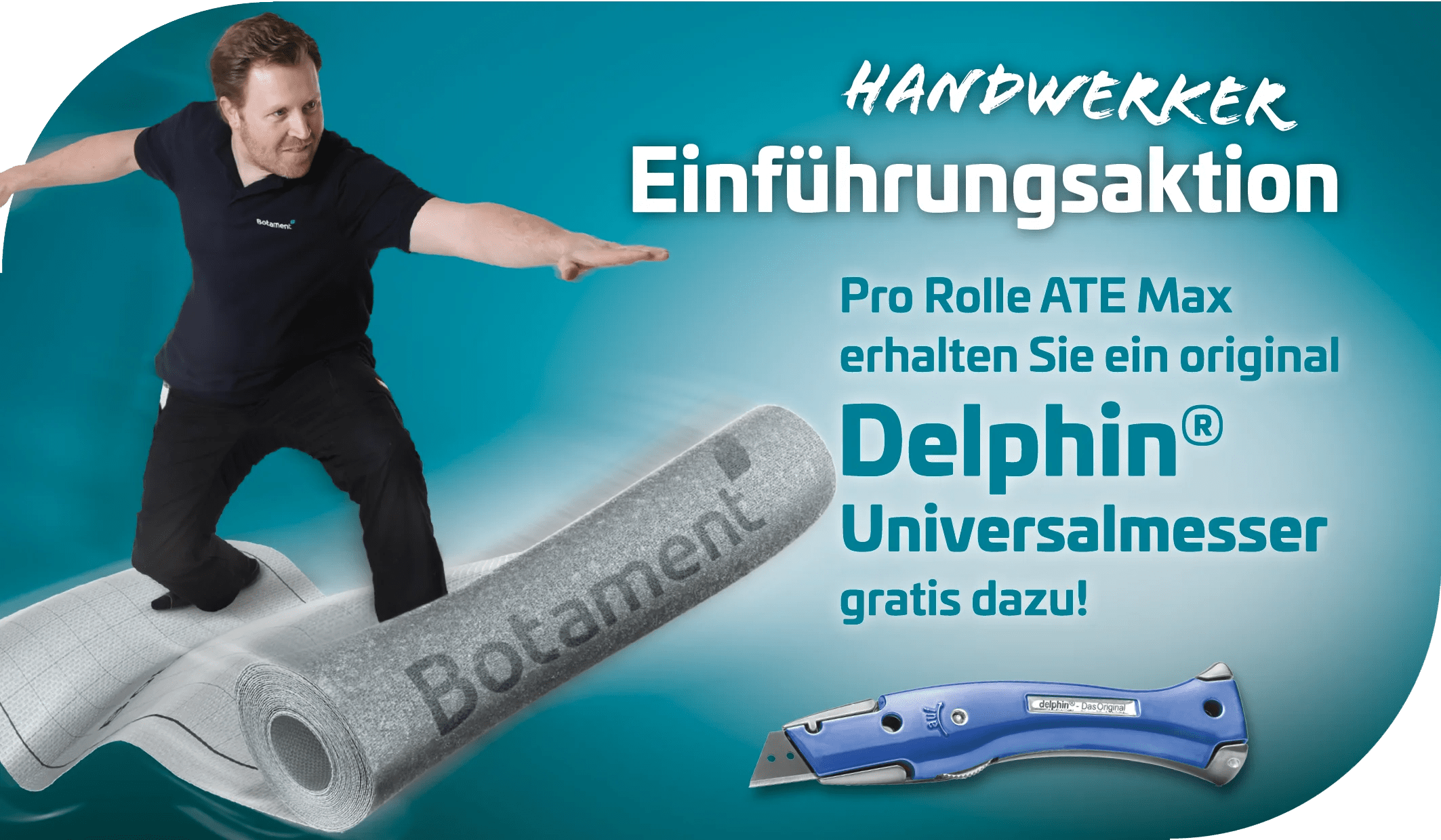 Einführungsaktion Pro Rolle Ate Max ein gratis Cuttermesser