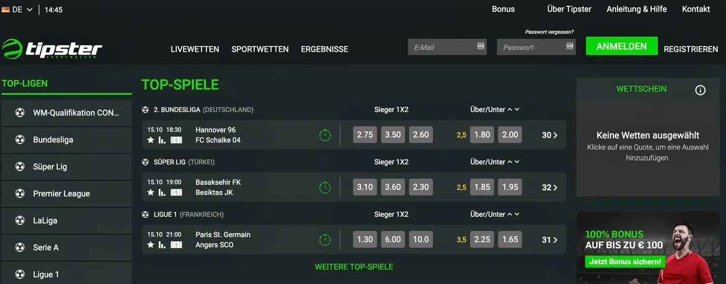 Tipster : Tipster Bonus Code Neukundenbonus 2022 Tipster Promo Code