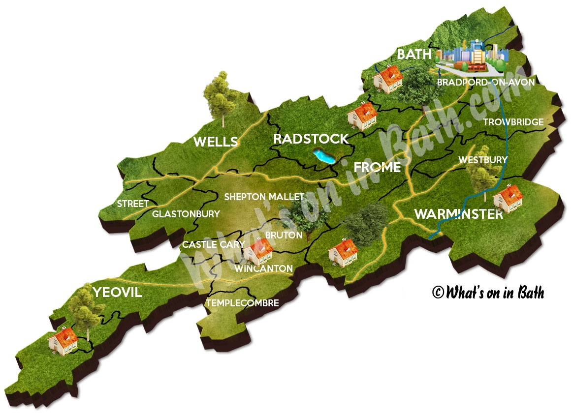 Map Of Bath Bath Map 
