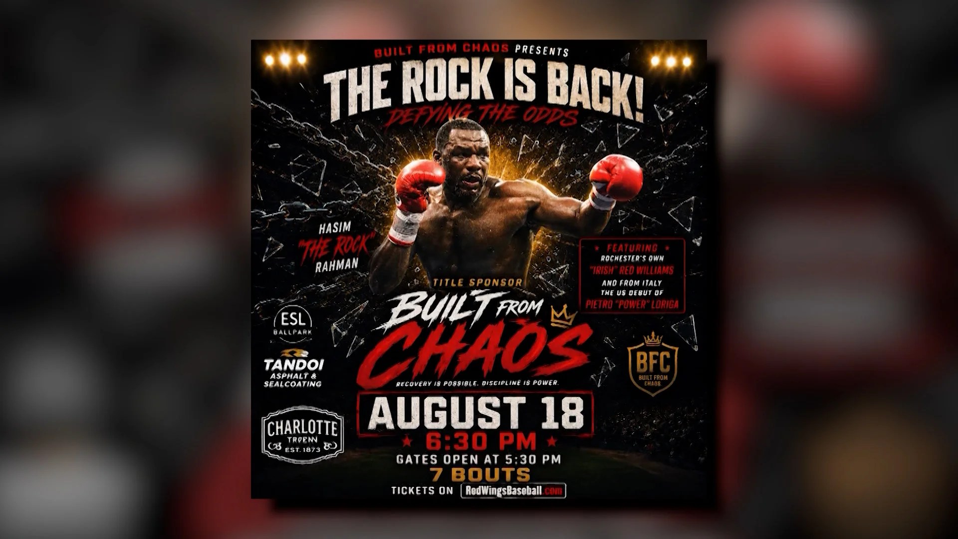 Rochester Boxing Event CANCELED: Defying the Odds Called Off at ESL Ballpark (2026)