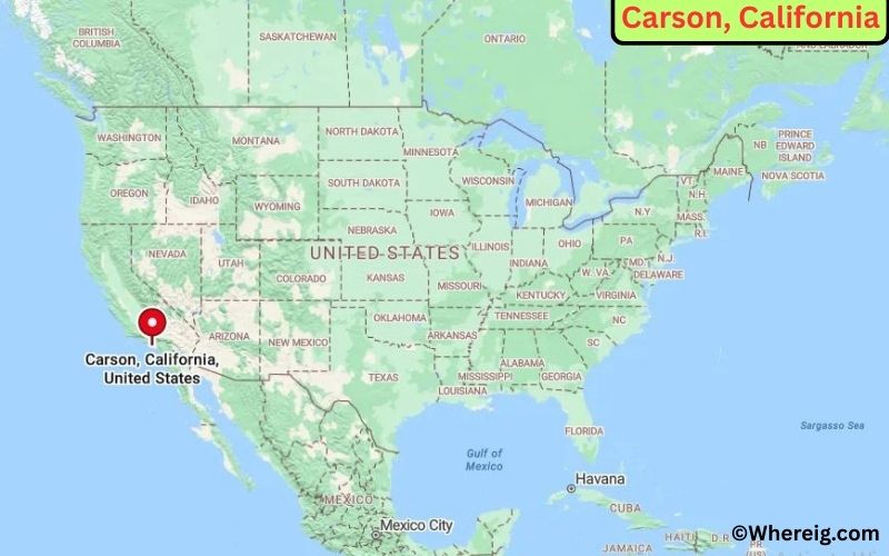 Where Is Carson In Los Angeles County CA Location Map Of Carson Carson City Location Map Ca 