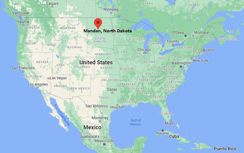 Where Is Mandan ND USA Location Map Of Mandan North Dakota Mandan Location Map Nd 