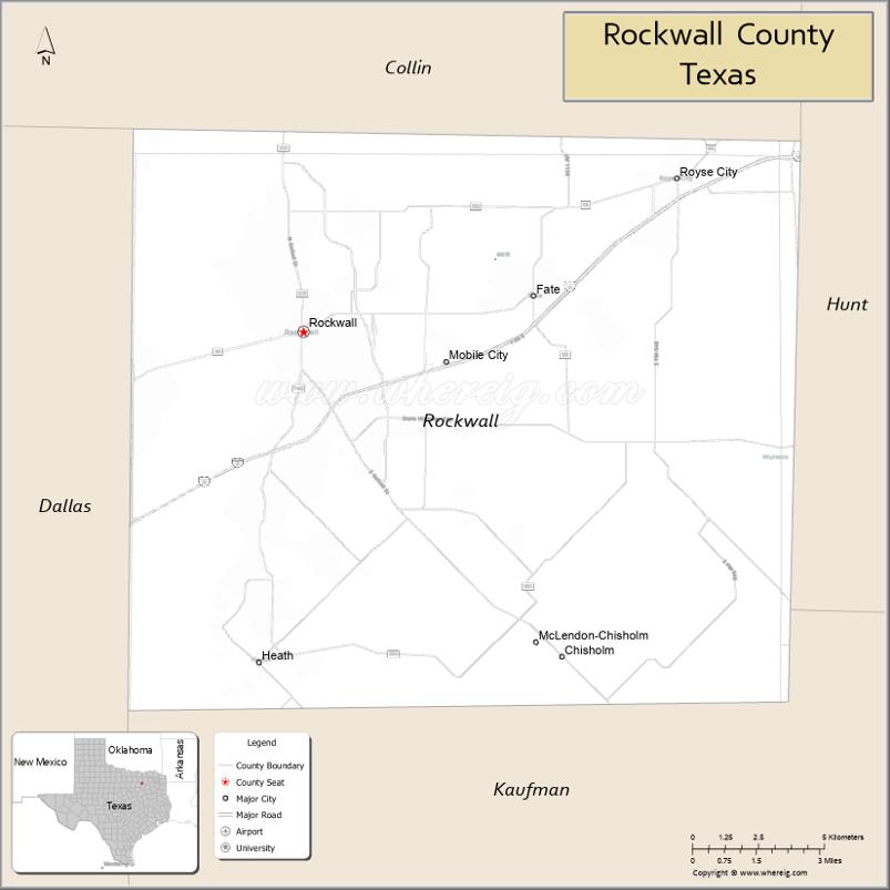 Rockwall County Map Texas USA Check Where Is Located Major Cities Rockwall County Map Tx 