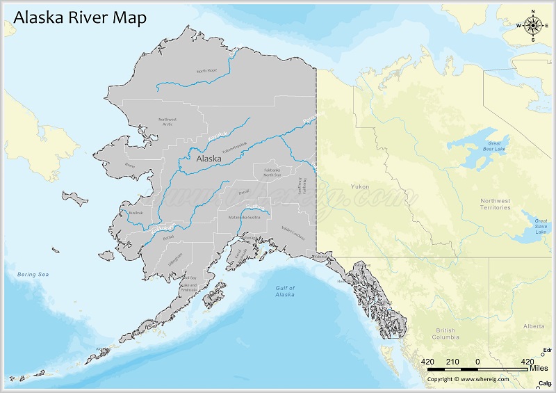 Alaska River Map PDF Major Rivers Lakes In Alaska Alaska River Map 