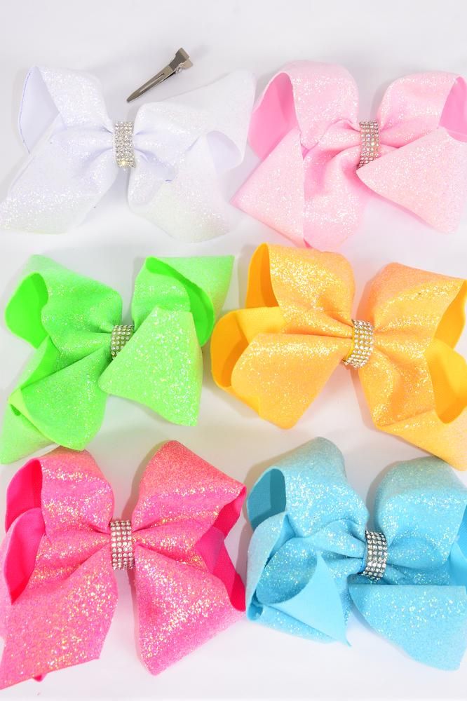 Small, family run business based in kettering, northamptonshire. Hair Bow Jumbo Matallic Pastel/DZ **Pastel** Size-6" x 5