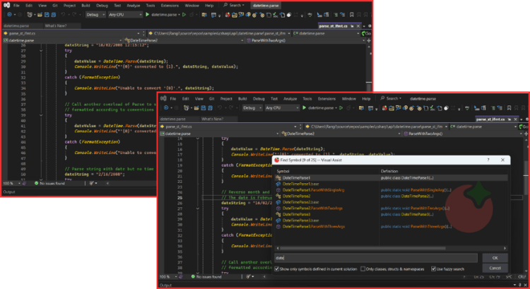 Navigating to a function definition - scrolling through files manually vs instant jump with VA - Tomato Soup Navigating to a function definition - scrolling through files manually vs instant jump with Visual Assist