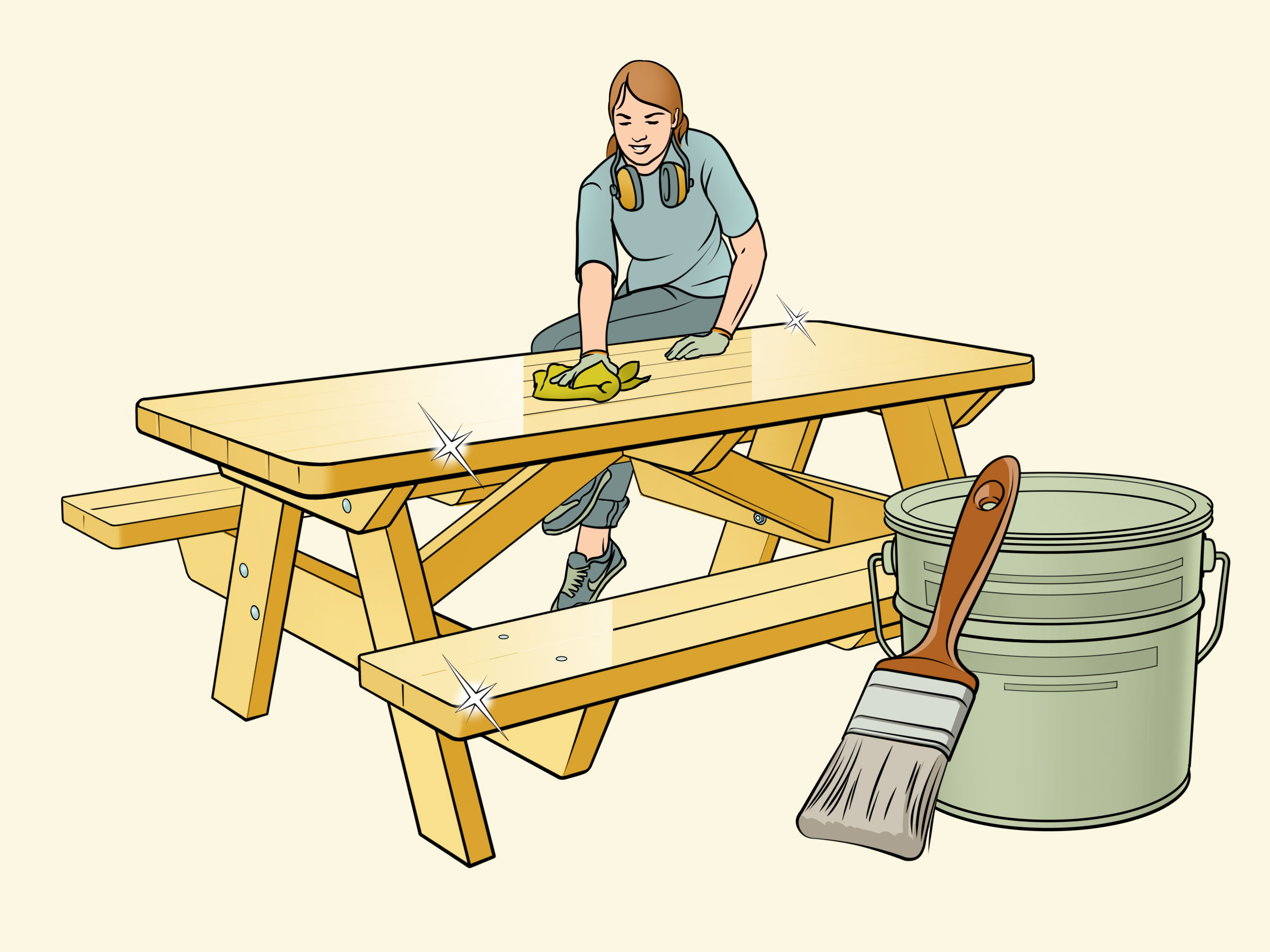 How To Build A Picnic Table With Pictures Wikihow