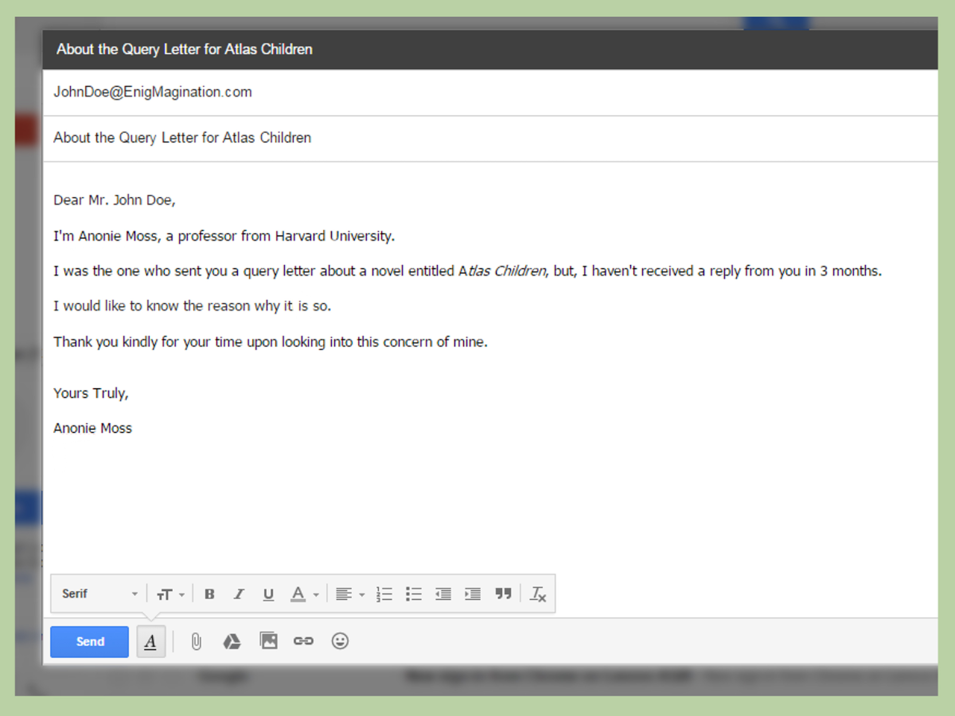 How To Write A Query Letter 15 Steps With Pictures Wikihow