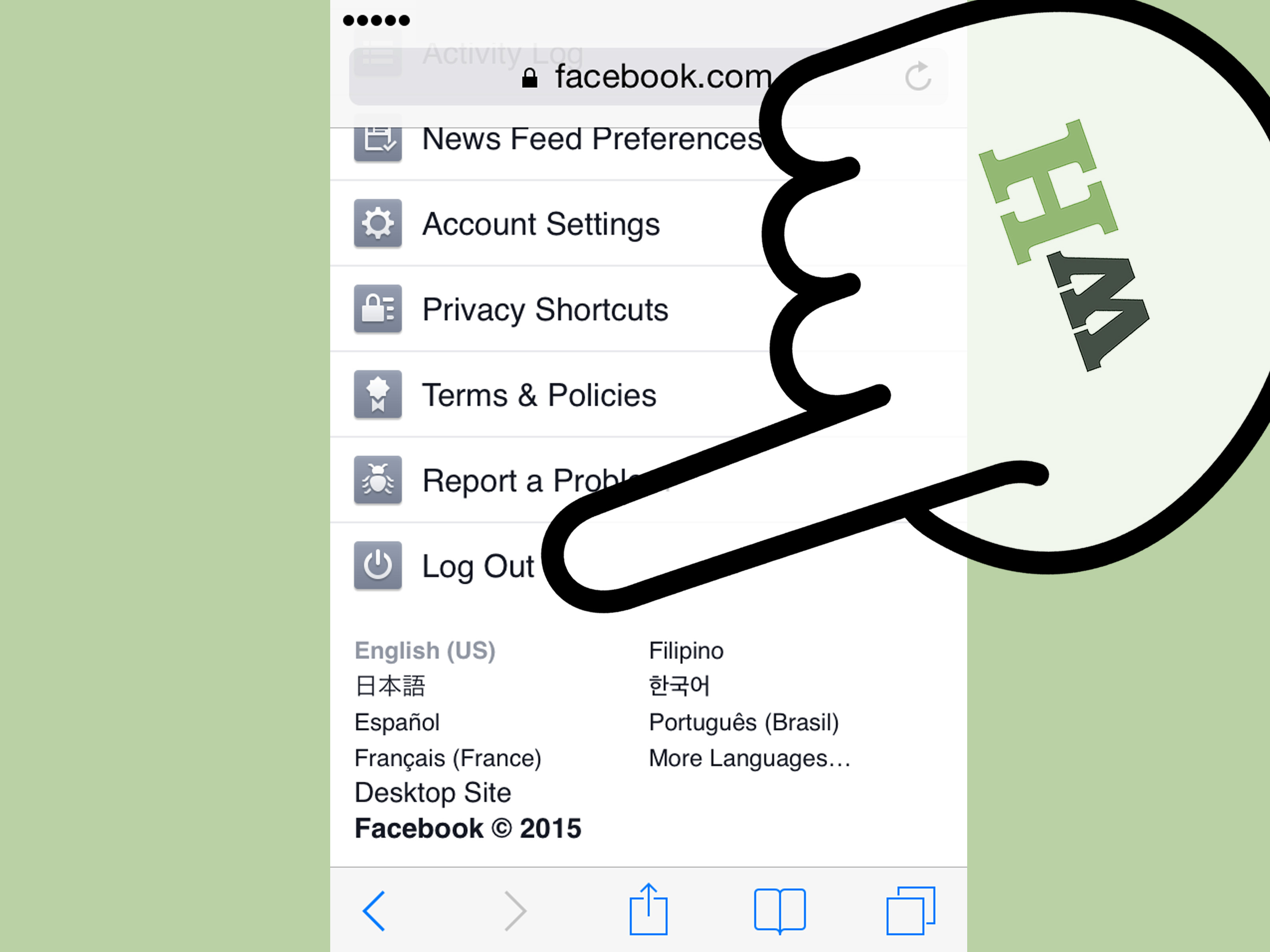 How do you want to log into facebook? How to Log Out of Your Facebook Account Using an iOS Device