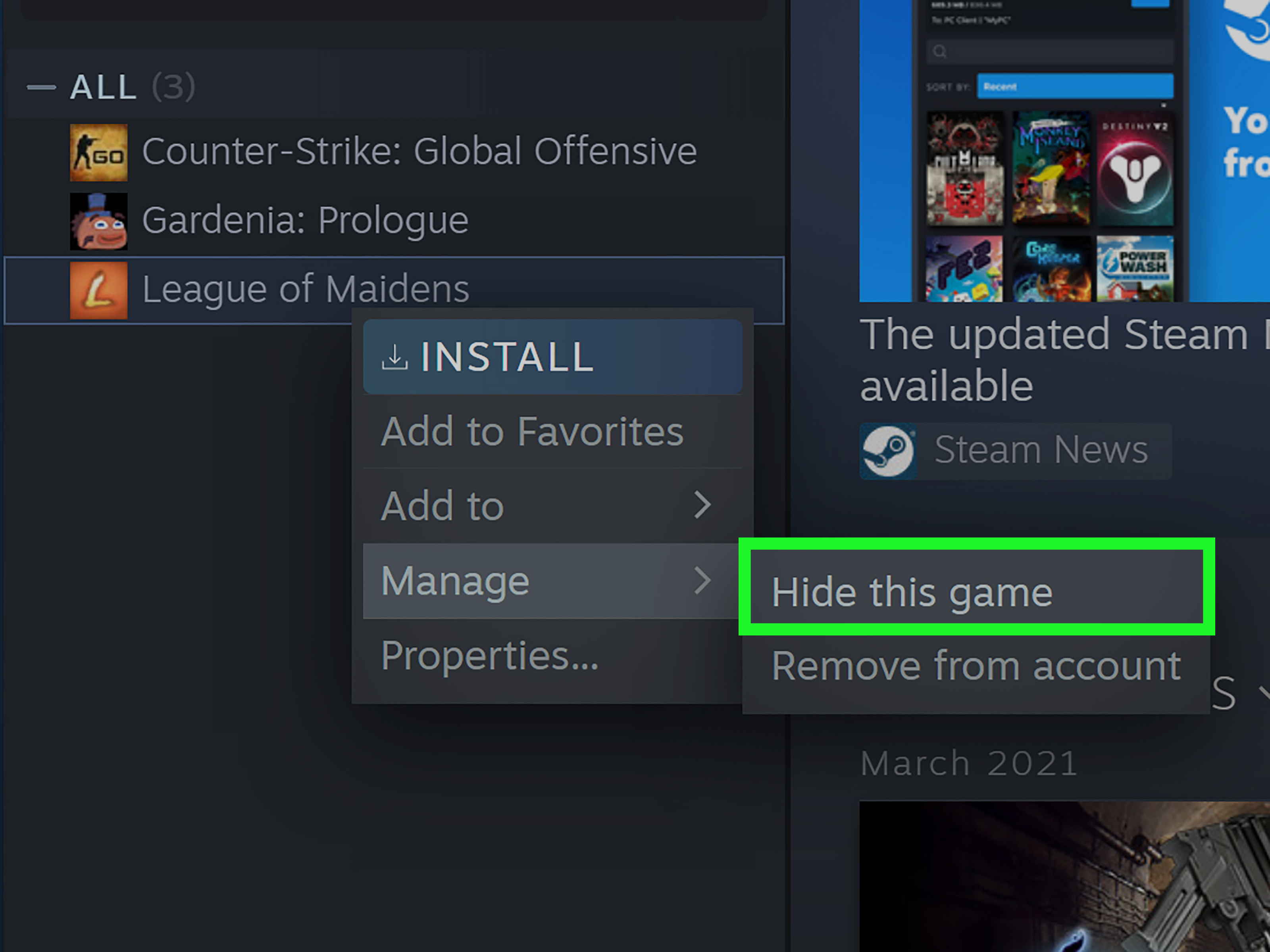 Steam 3 Hide Steam Activity Step 12 