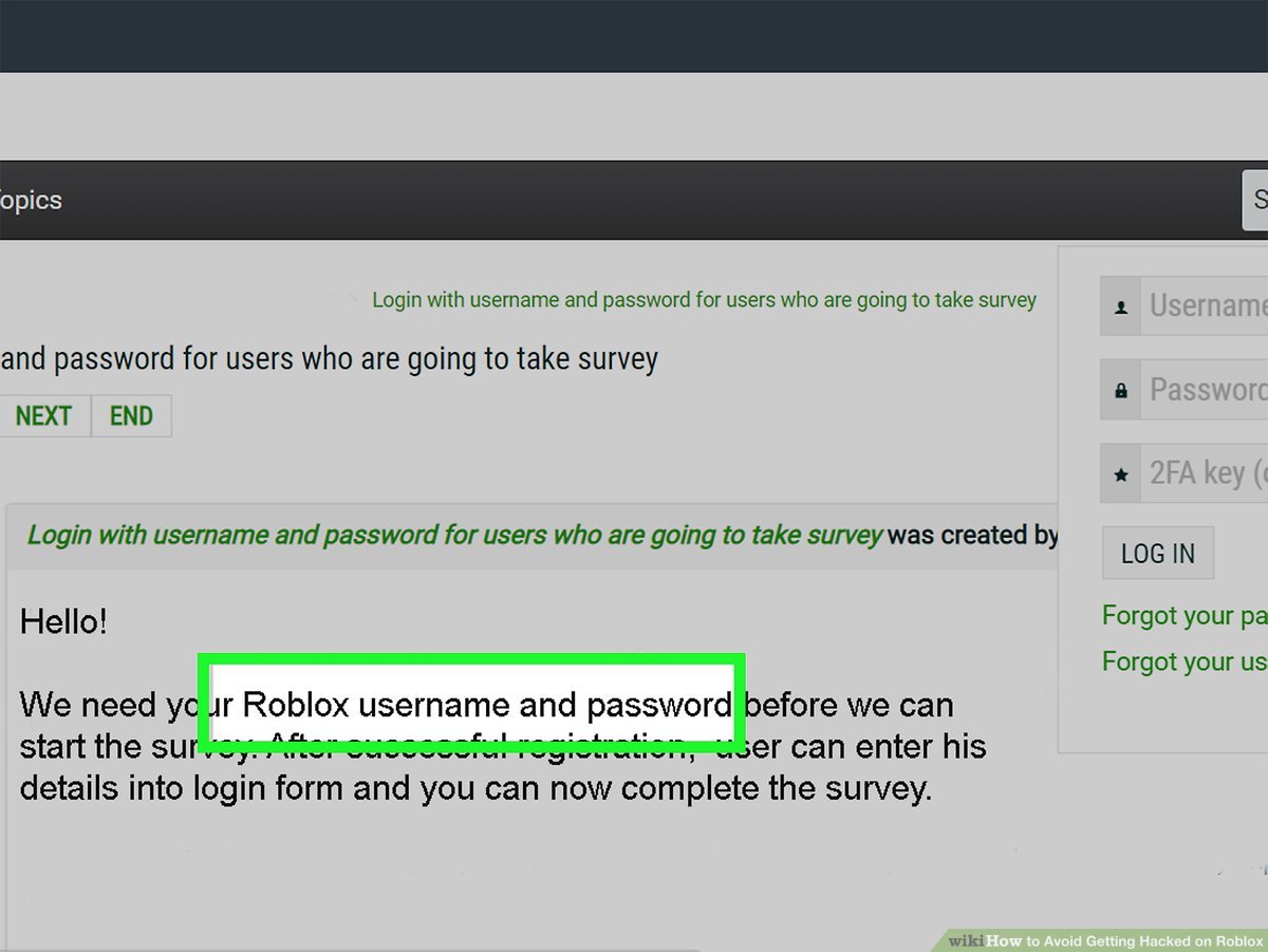 Then press enter on your keyboard or click the. How To Avoid Getting Hacked On Roblox 8 Steps With Pictures
