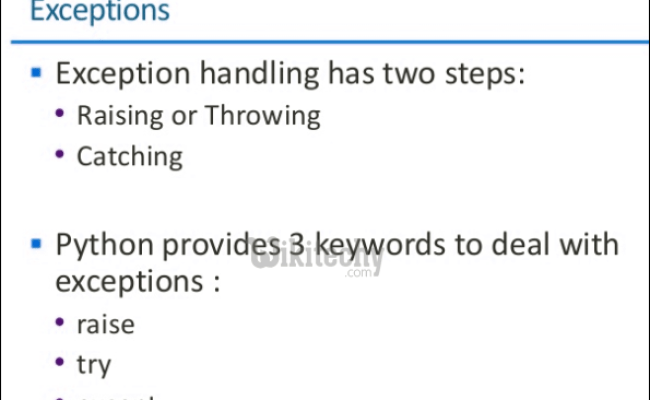 Python Tutorial - Python Exception | Python | Exception Handling - By ...
