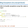 Python Tutorial - Python Exception | Python | Exception Handling - By ...