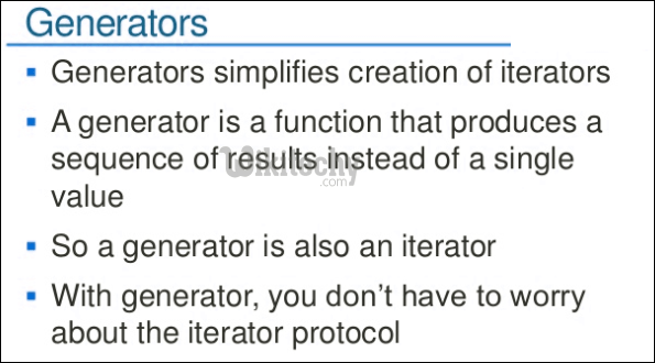 Therefore, once you have iterator instance, use next() to fetch the next item from the iterator. Python Tutorial Python Generator Generators In Python By Microsoft Award Mvp Learn Python Python Programming Learn In 30sec Wikitechy