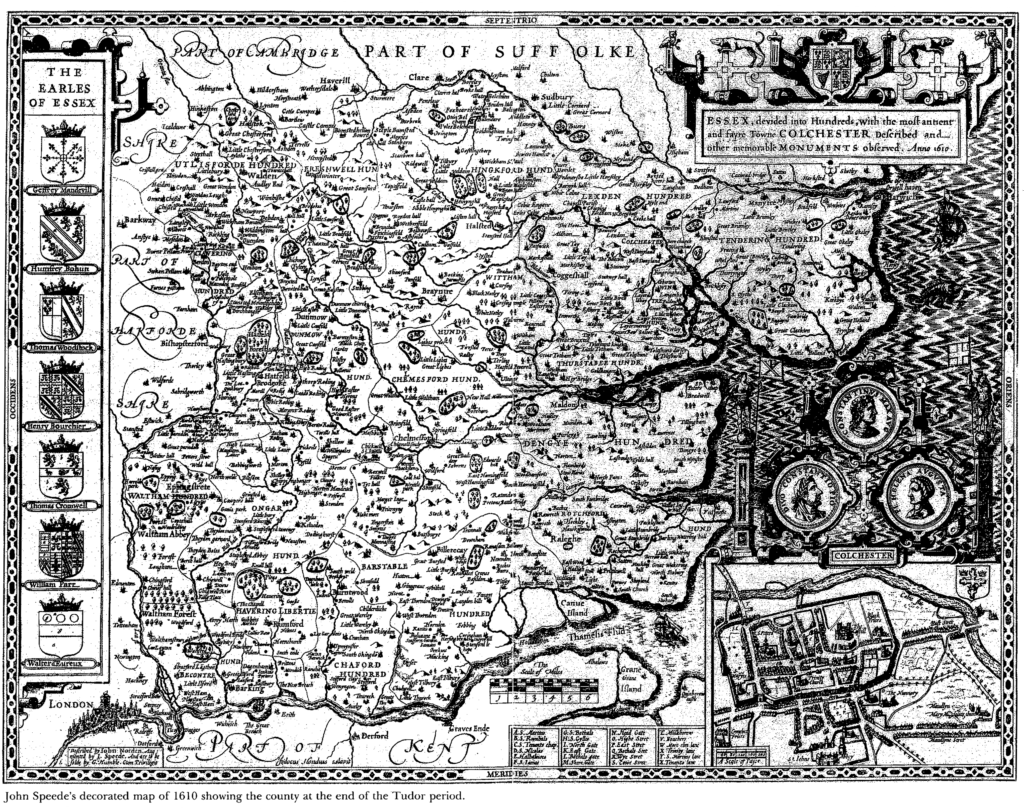Essex In Tudor Times Wilcuma Speedes Map 1024x809 