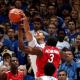 Anthony Davis block - photo by Chet White | UK Athletics