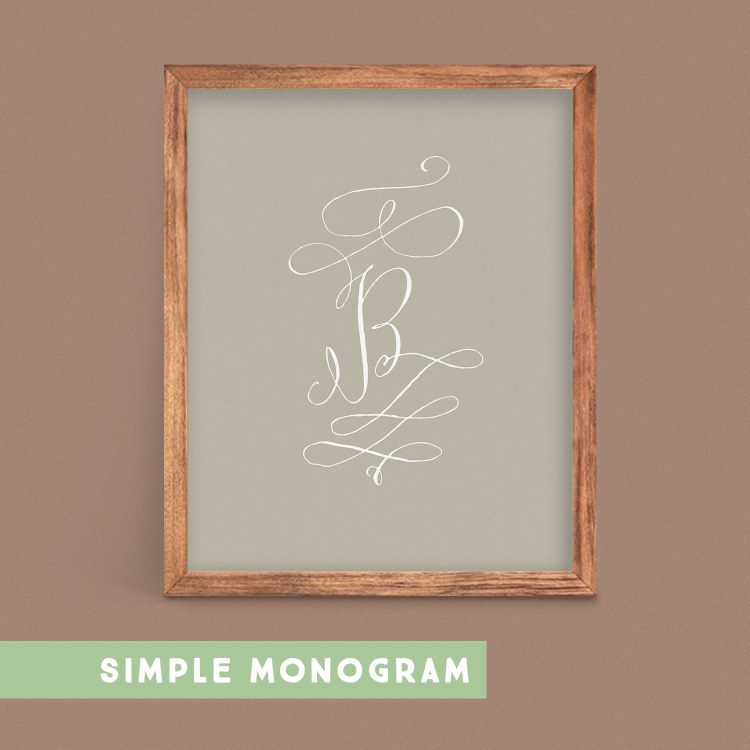 Monogram Example Simple Simple Monogram – Wild Joy Studios