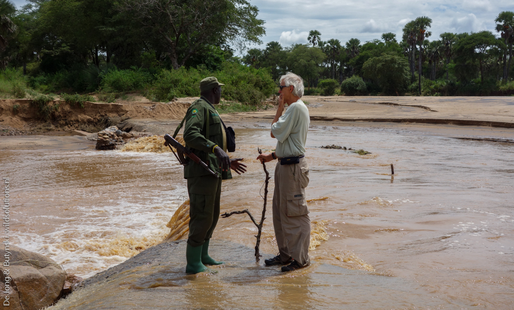Kidepo River, Kidepo Valley National Park near the international border of South Sudan