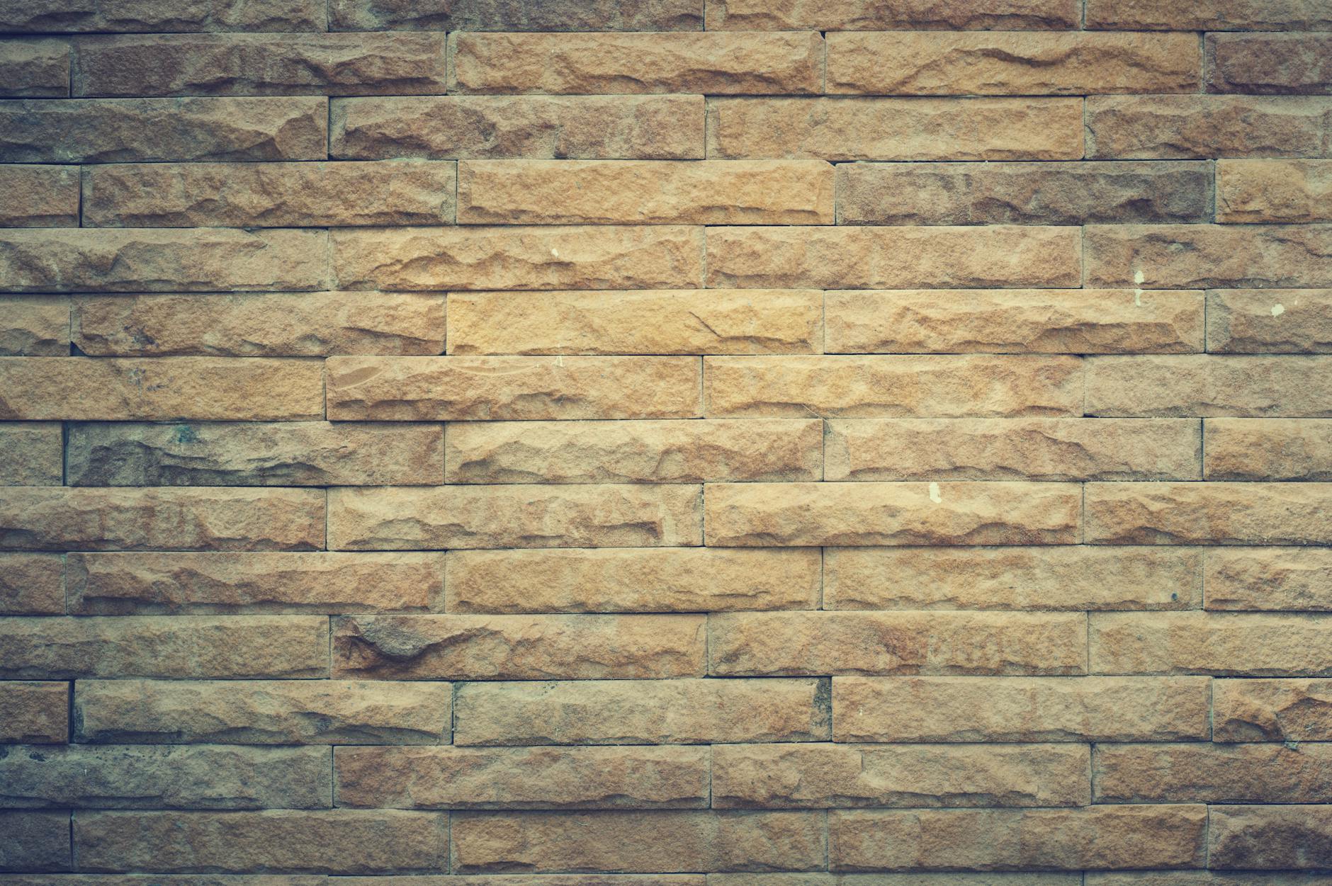 yellow brick wall