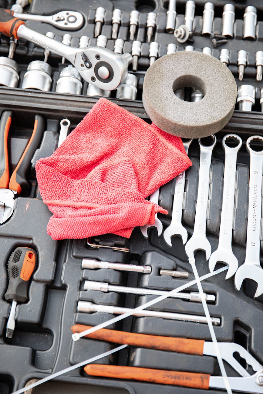 cloth above the tools