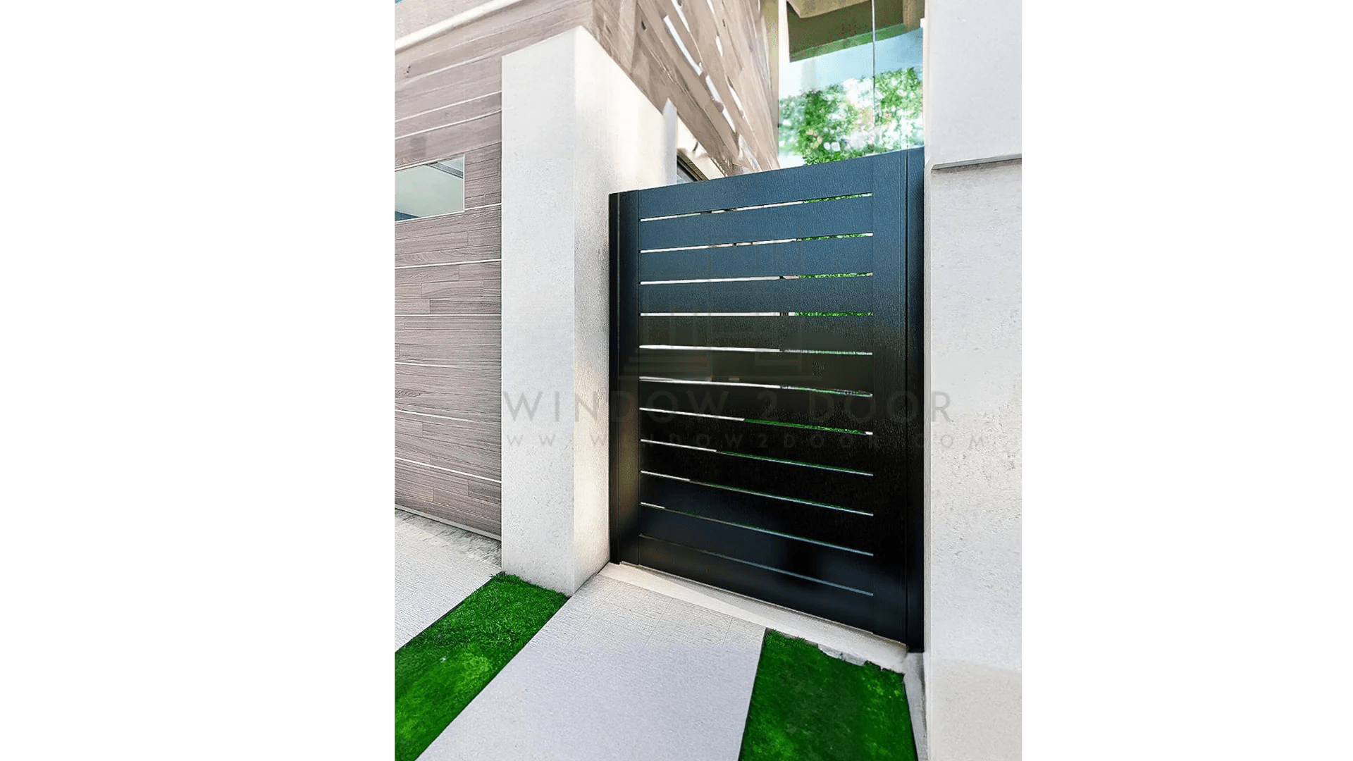 Aluminum Smart Gate Window 2 Door