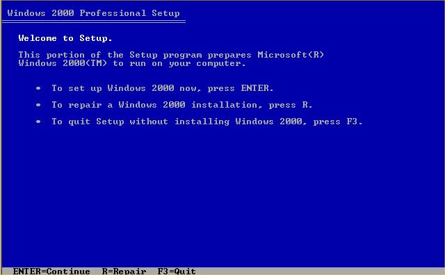 Windows 2000 Professional Repair Install Perencanaan menyeluruh dapat membuat instalasi Anda dari W2K lebih efisien dengan membantu anda untuk.