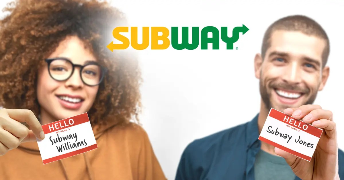 Subway Name Change Challenge 2023
