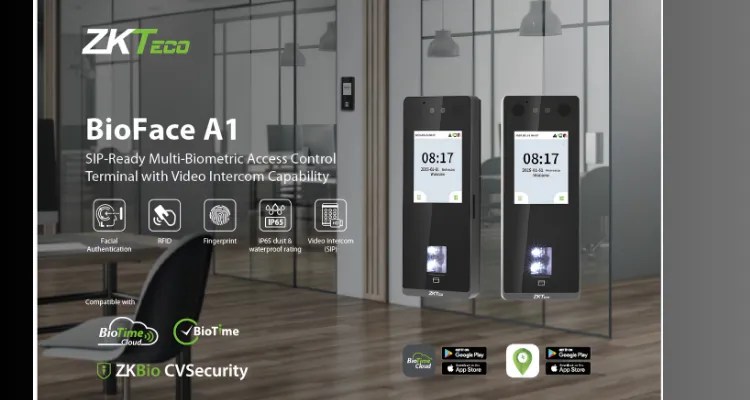 ZKTeco BioFace A1 Multi-Biometric Access Control
