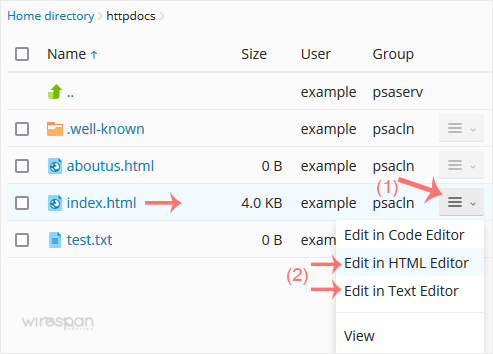 How To Edit A File In The Cpanel File Manager Knowledge Base Wirespan Hosting - Perfect Dark Wallpaper - 8K