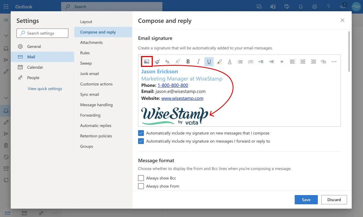 Add signature in Outlook 365 (easy 1-min guide + screenshots) (9) Add signature in Outlook 365 (easy 1-min guide + screenshots) (9)