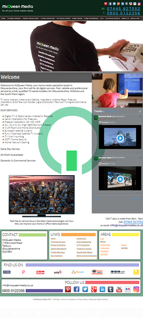 Cheltenham Web Design Example