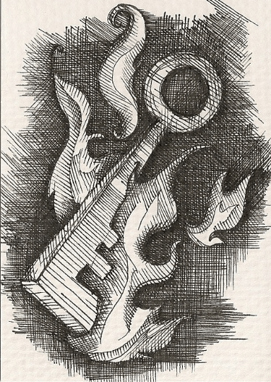 TRUISM | 2011 | pen and ink art card, 2.5" x 3.5"