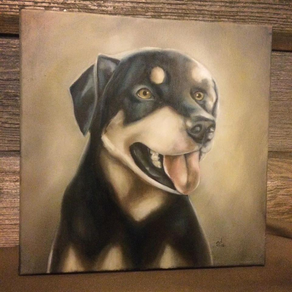 MAX (commissioned portrait) | 2016 | oil on canvas, 12" x 12"