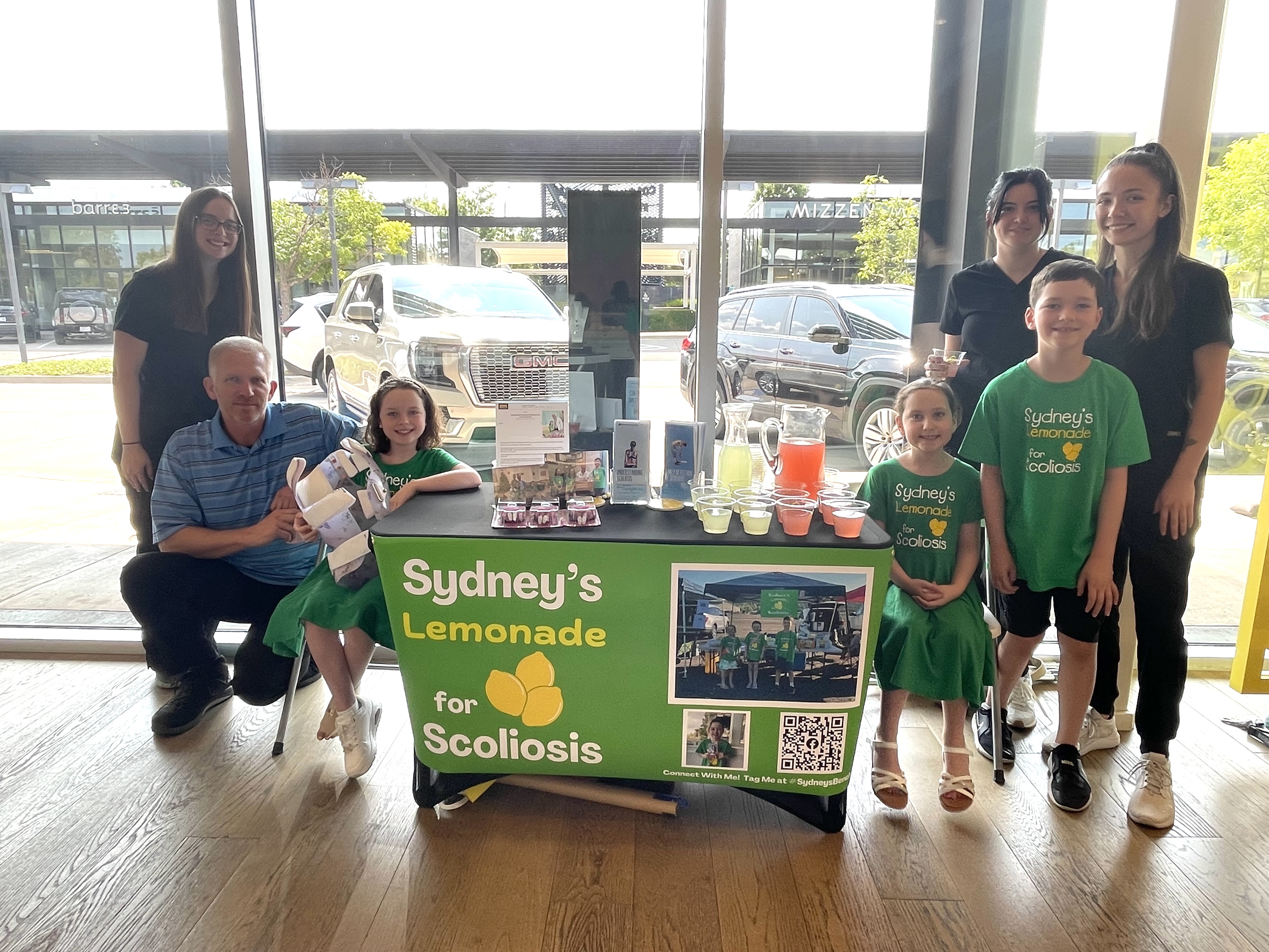 Sydney Black donates dolls to girls with scoliosis