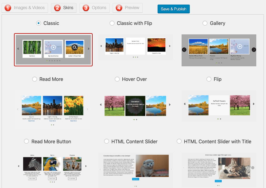 You just need to paste the url of the content on the editor; Wordpress Youtube Carousel Wordpress Plugin