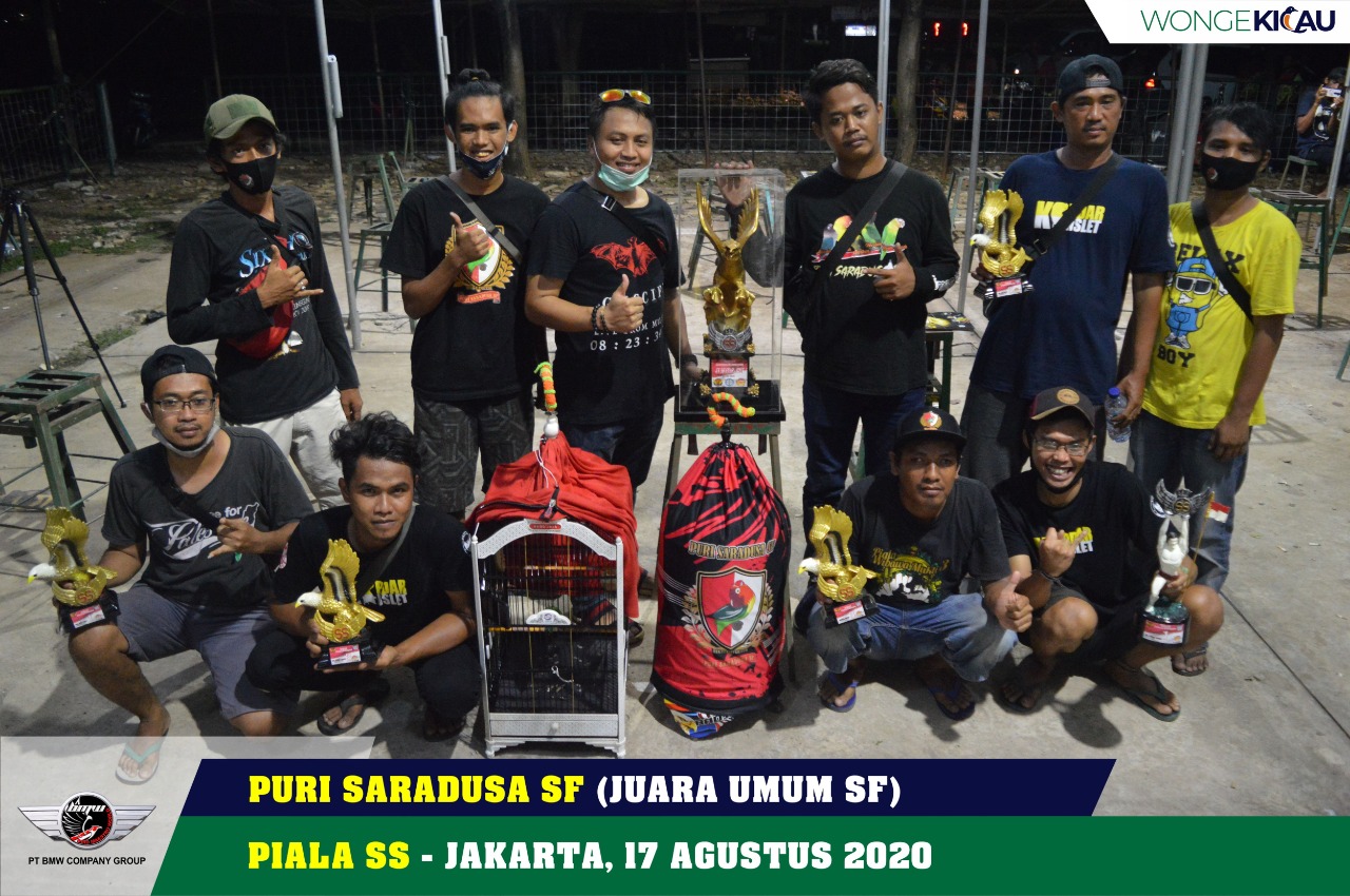 LB Restu Bunda Jadi Idola, PURI SARADUSA SF Raih Juara Umum SF & REGAG’S TEAM Juara Umum BC Bersama MR MADOS - Wonge Kicau