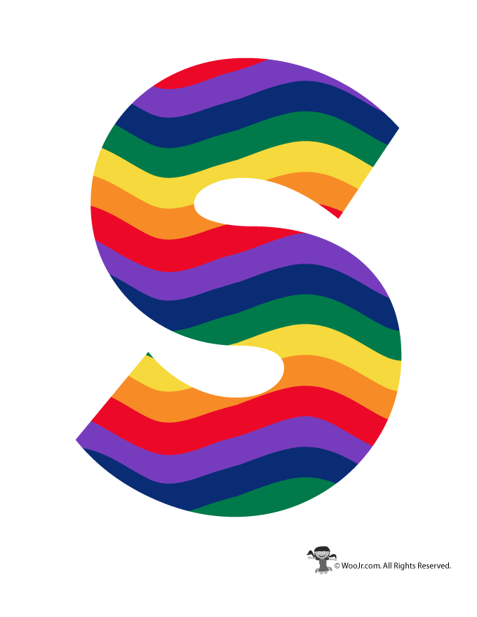 rainbow letter s woo jr kids activities